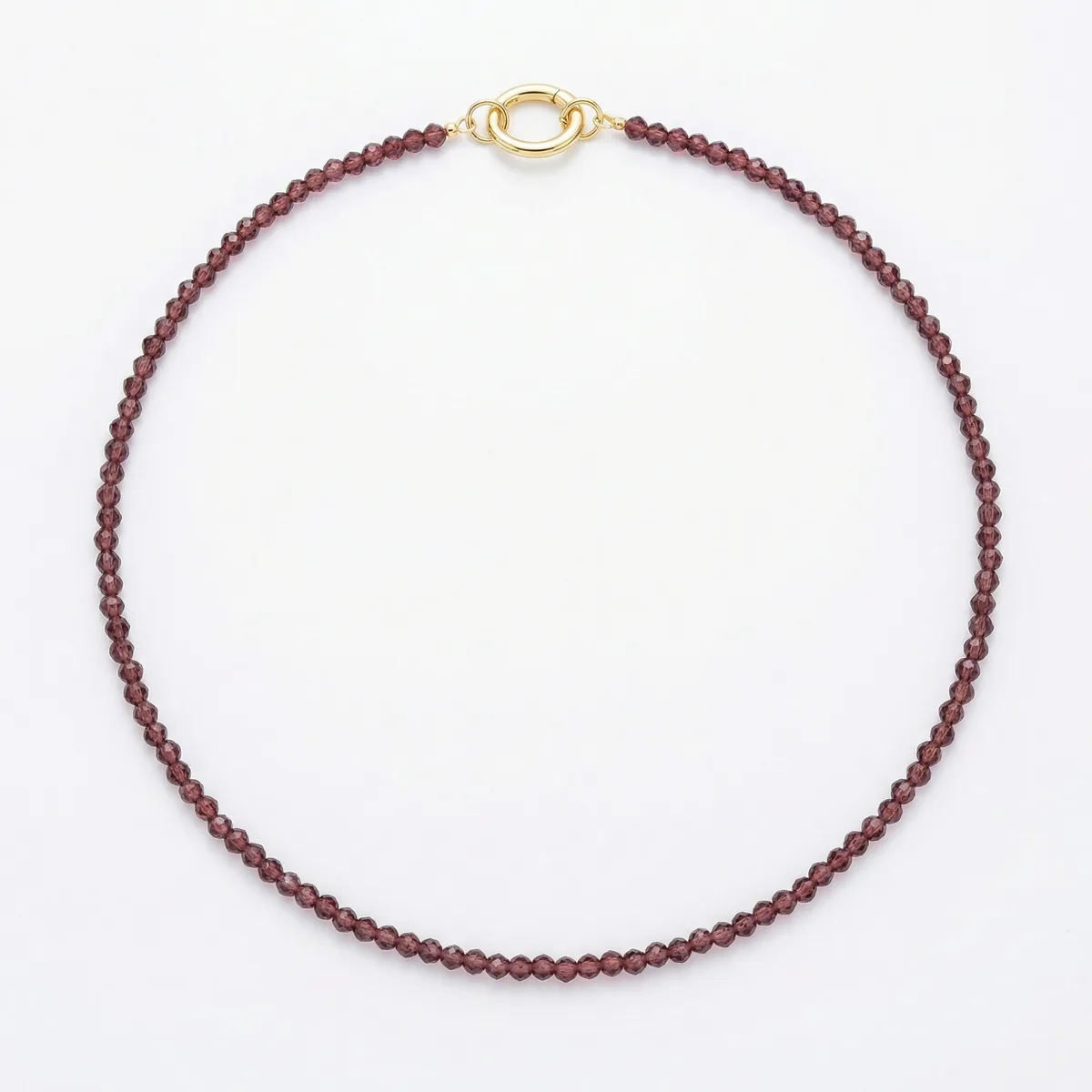 Чокер "Тёмный гранат"